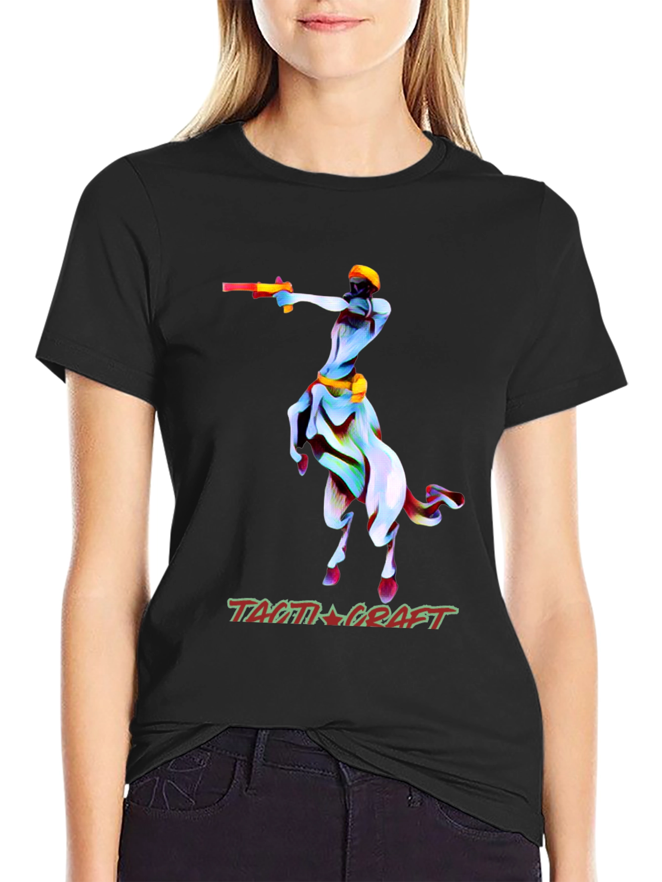 Tactical Centaur Graphic T-Shirt - Unique Design
