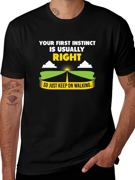 First Instinct Walking T-Shirt