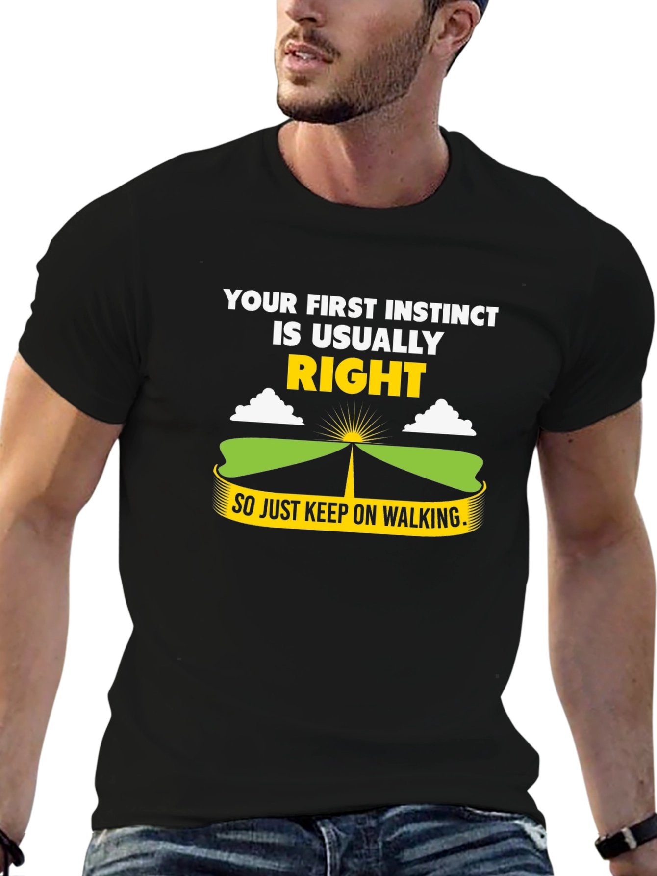 First Instinct Walking T-Shirt