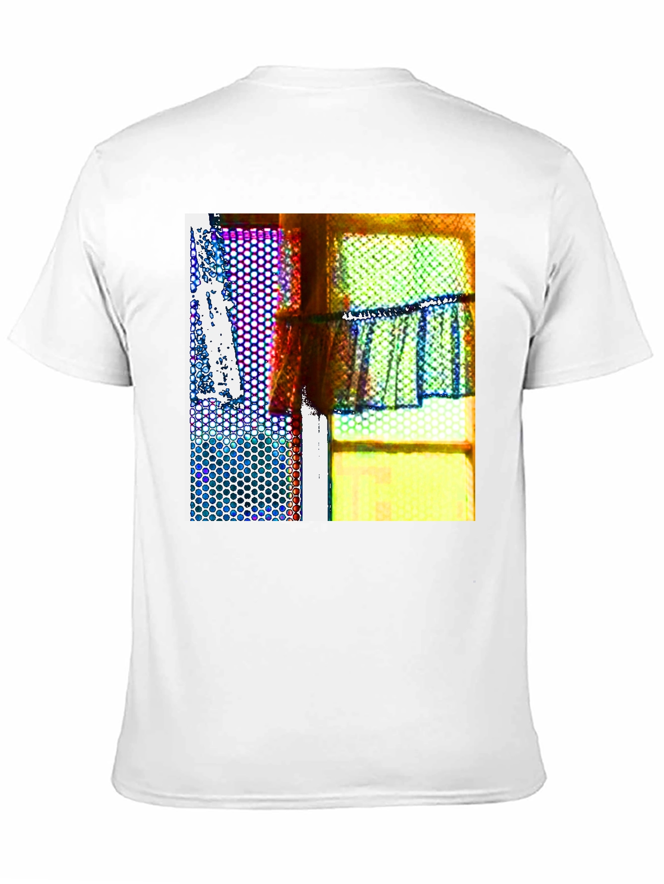 Abstract Windowpane Graphic Tee