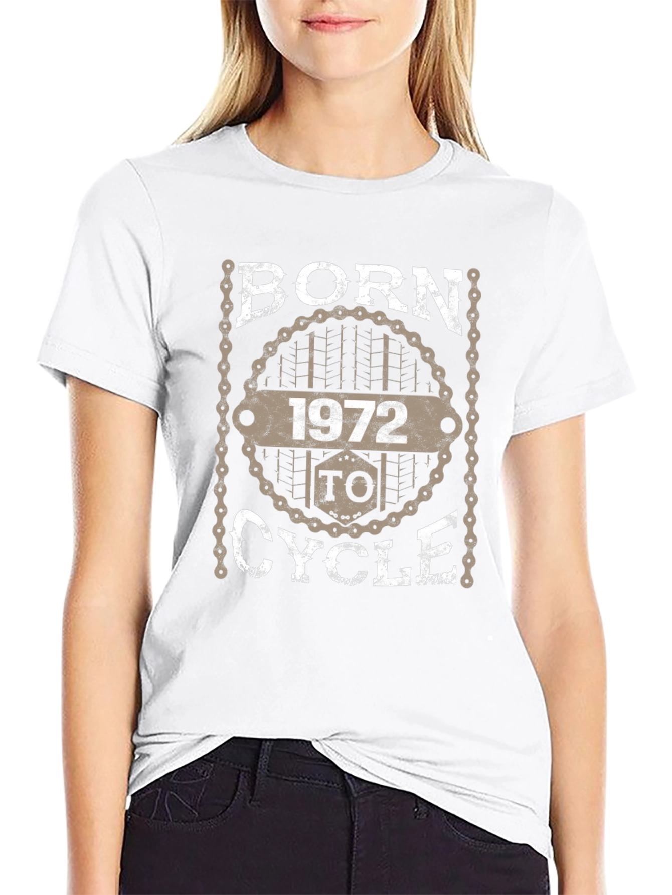 Born 1972 To Cycle - Graphic T-Shirt