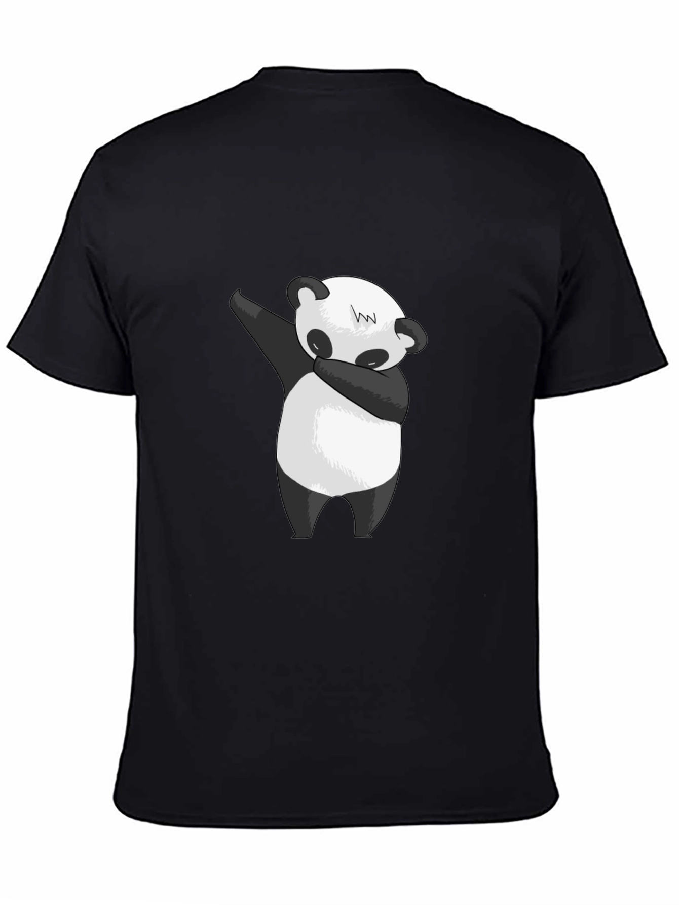 Dabbing Panda Black T-Shirt