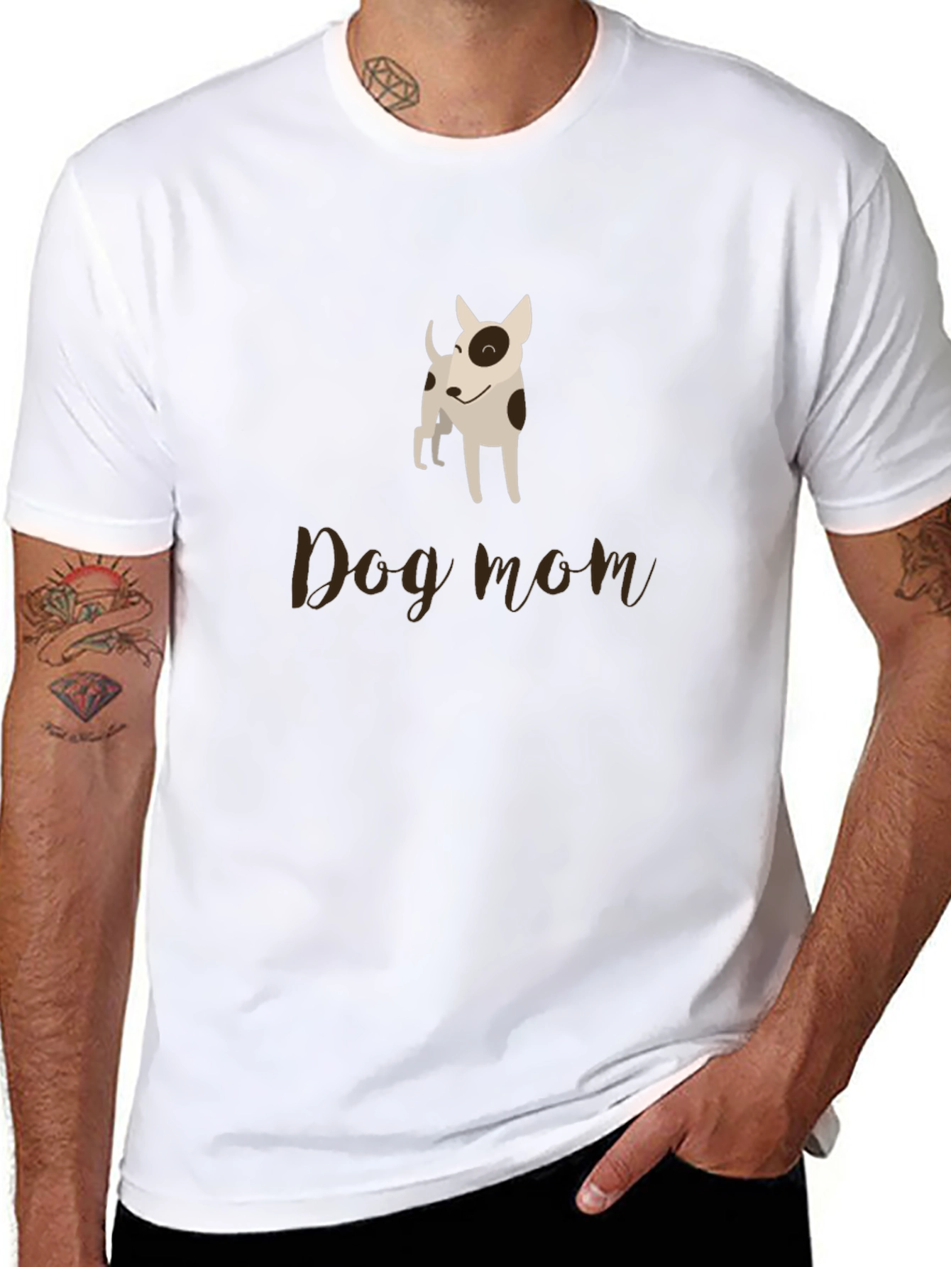 Dog Mom Black T-Shirt - Pet Lover Apparel