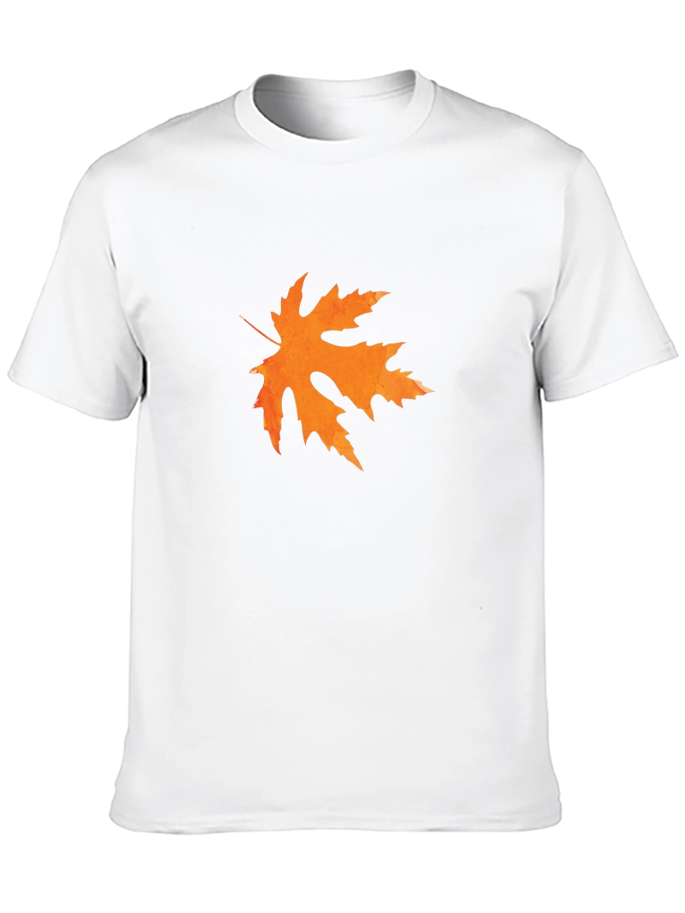 Autumn Leaf Graphic Tee - Black Casual Shirt