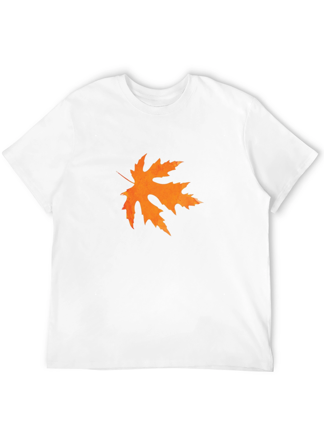 Autumn Leaf Graphic Tee - Black Casual Shirt
