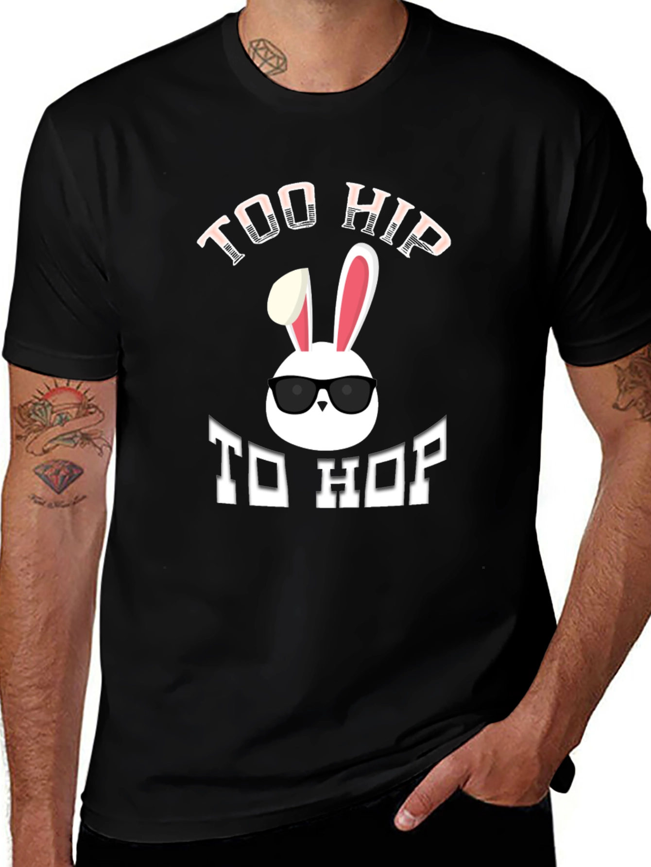 Too Hip To Hop T-Shirt - Easter Bunny
