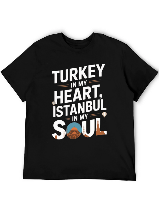 Turkey Istanbul Soul Graphic Tee | Mens Short Sleeve T-Shirt