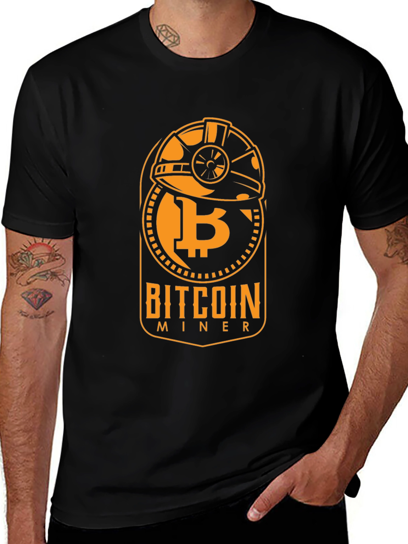 Bitcoin Miner Graphic Tee - Crypto Enthusiast Apparel