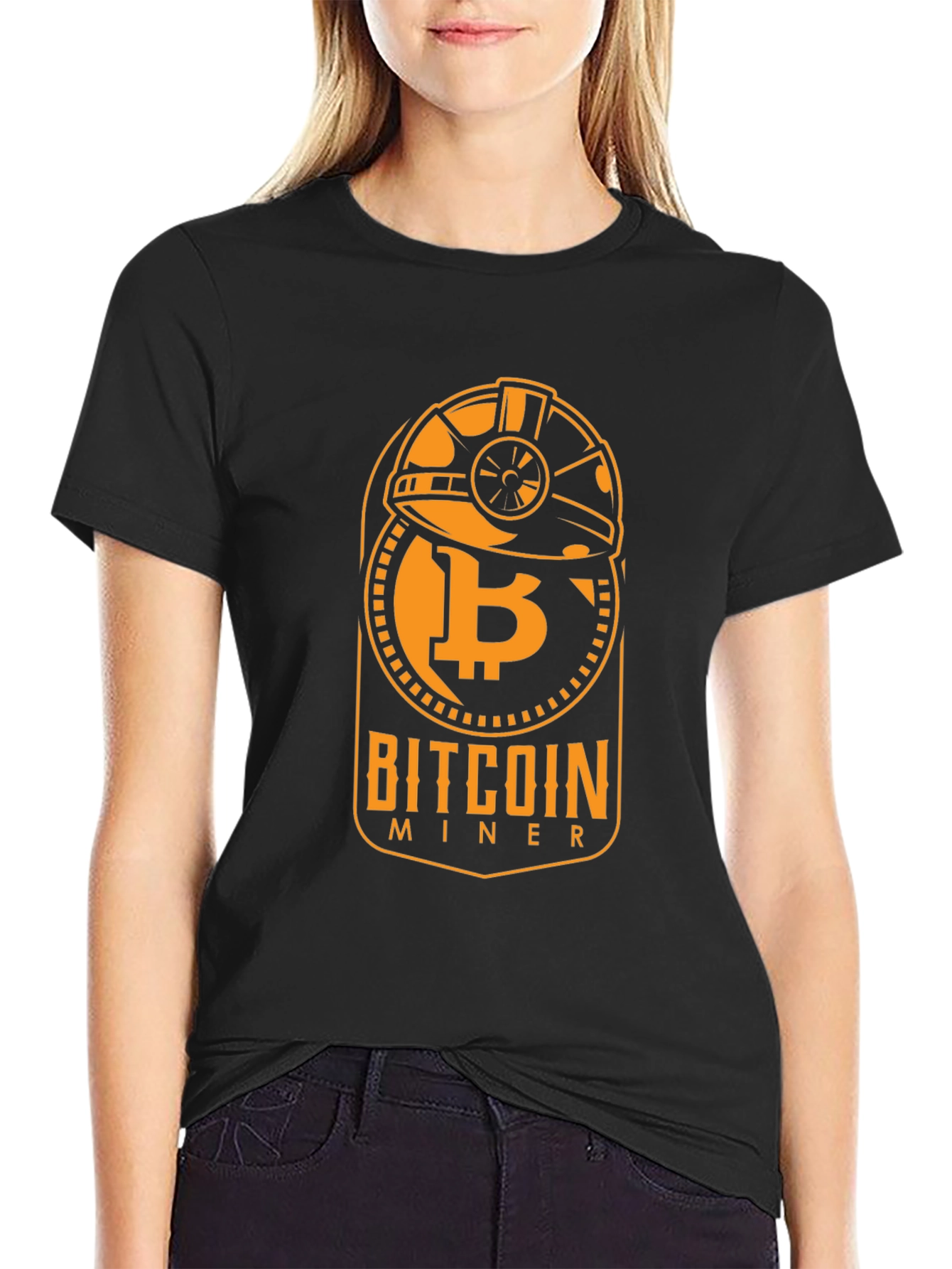 Bitcoin Miner Graphic Tee - Crypto Enthusiast Apparel
