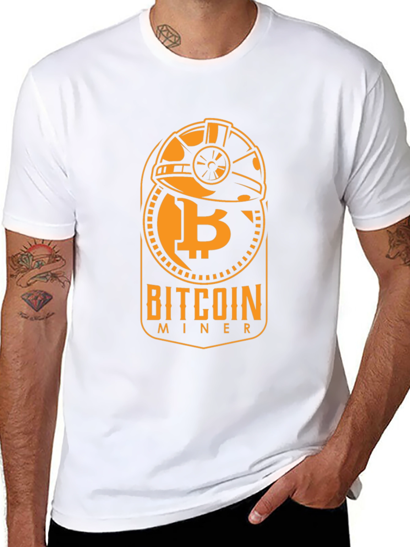 Bitcoin Miner Graphic Tee - Crypto Enthusiast Apparel