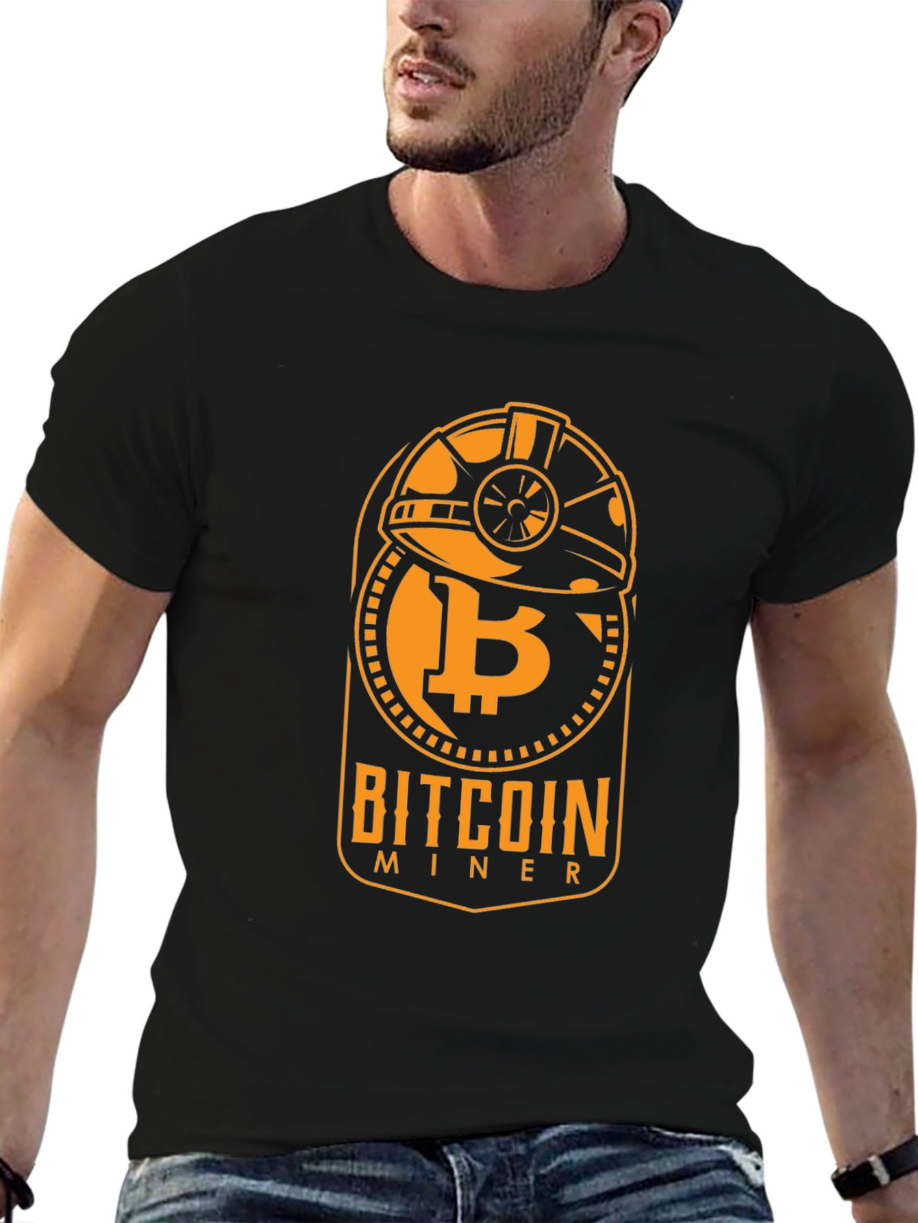 Bitcoin Miner Graphic Tee - Crypto Enthusiast Apparel