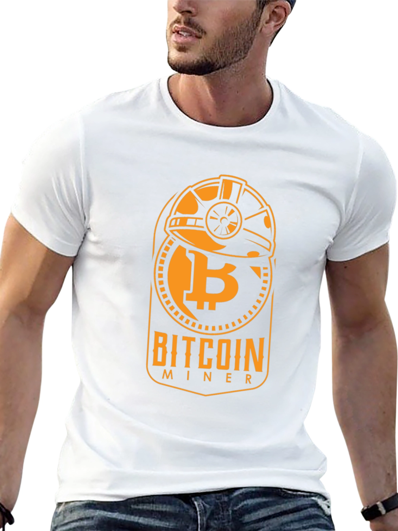 Bitcoin Miner Graphic Tee - Crypto Enthusiast Apparel