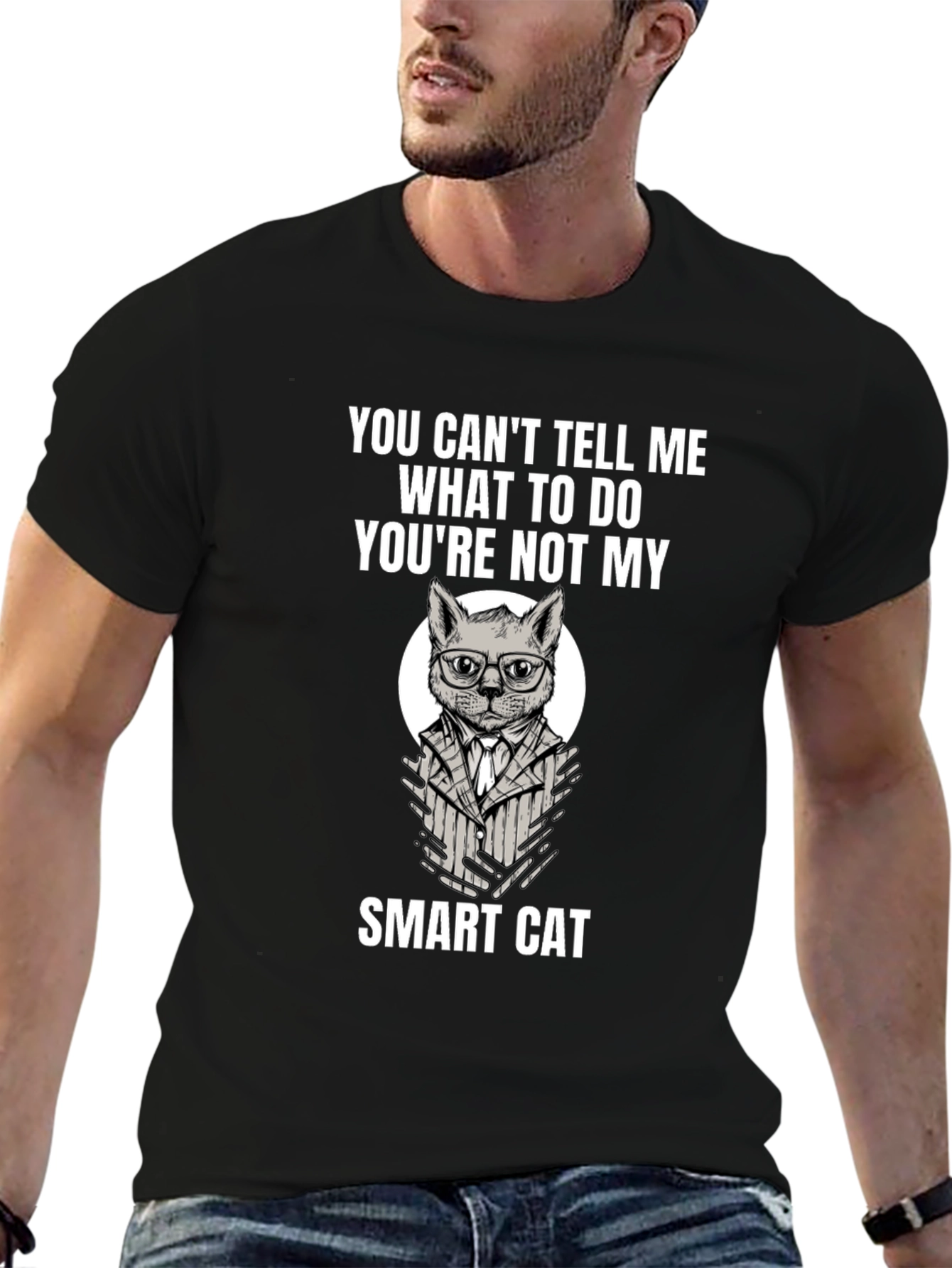 Smart Cat T-Shirt: Youre Not My Boss!