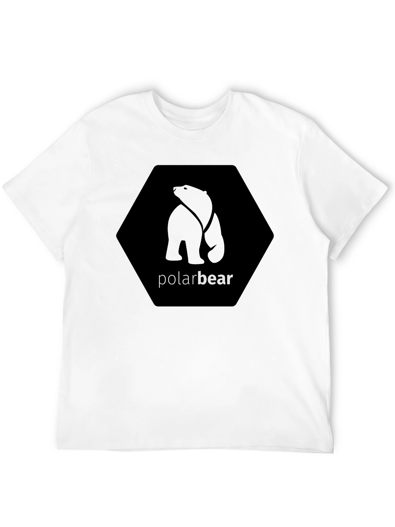 Black Polar Bear Graphic Tee - Modern Casual Style