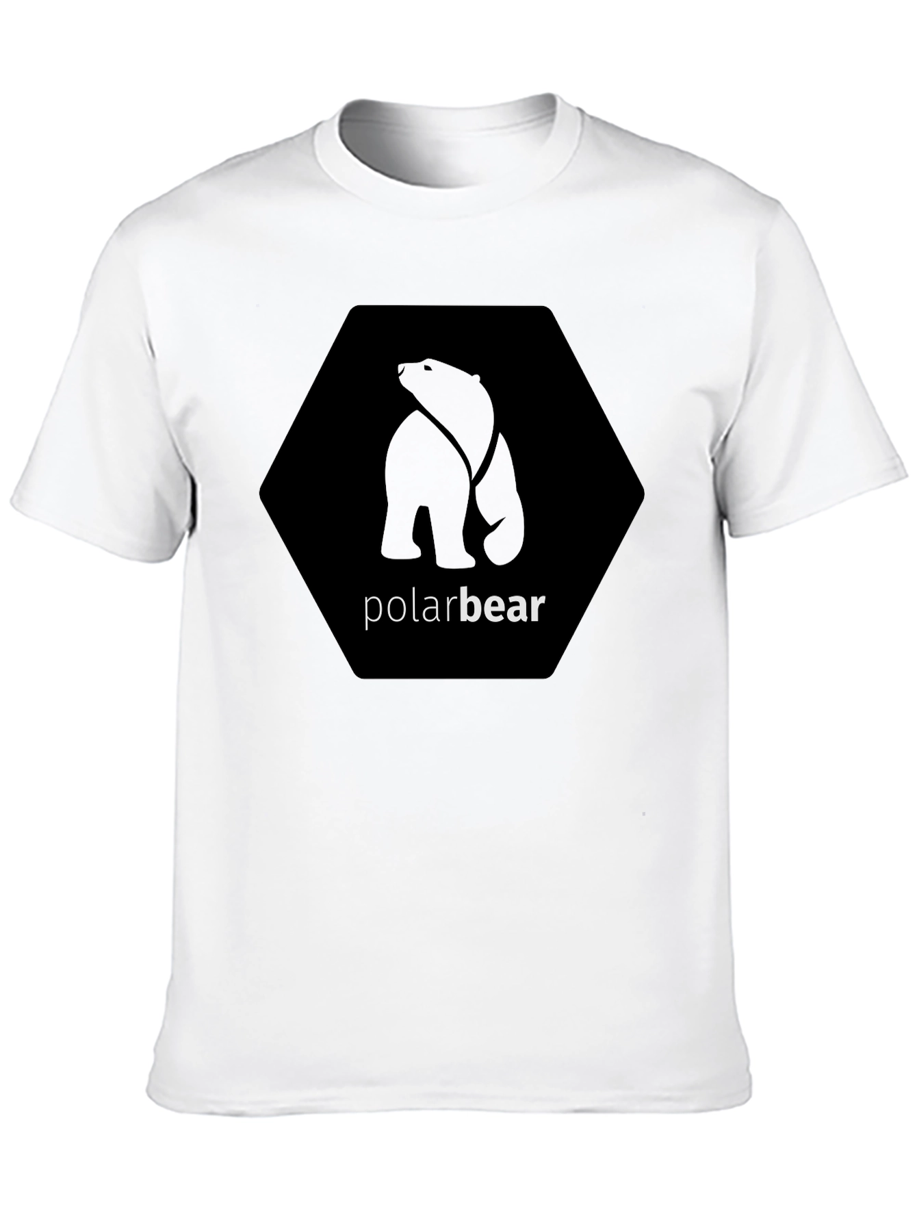 Black Polar Bear Graphic Tee - Modern Casual Style