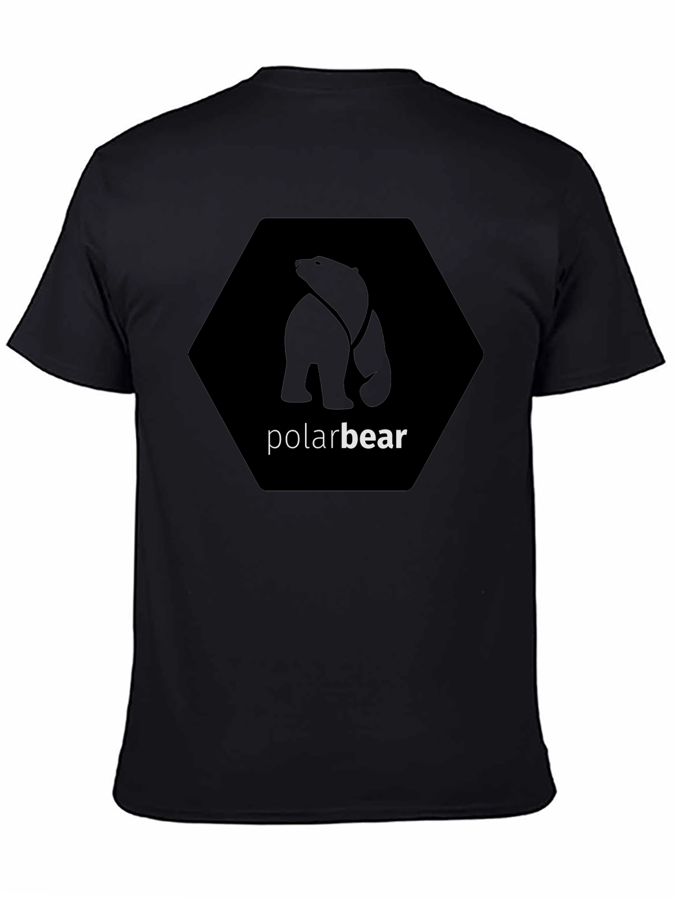 Black Polar Bear Graphic Tee - Modern Casual Style