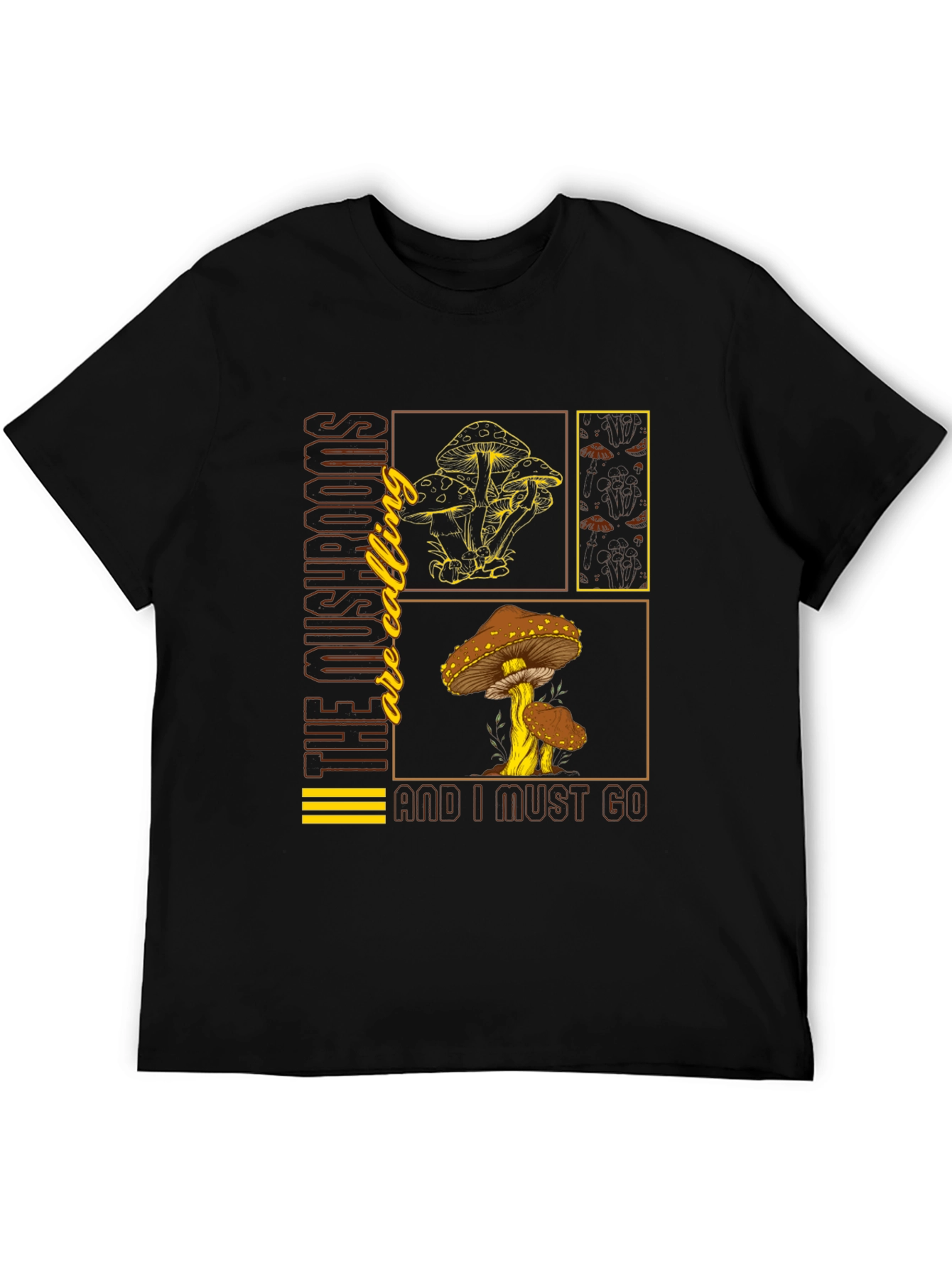 Mushroom Calling Graphic T-Shirt - Nature Lover Tee