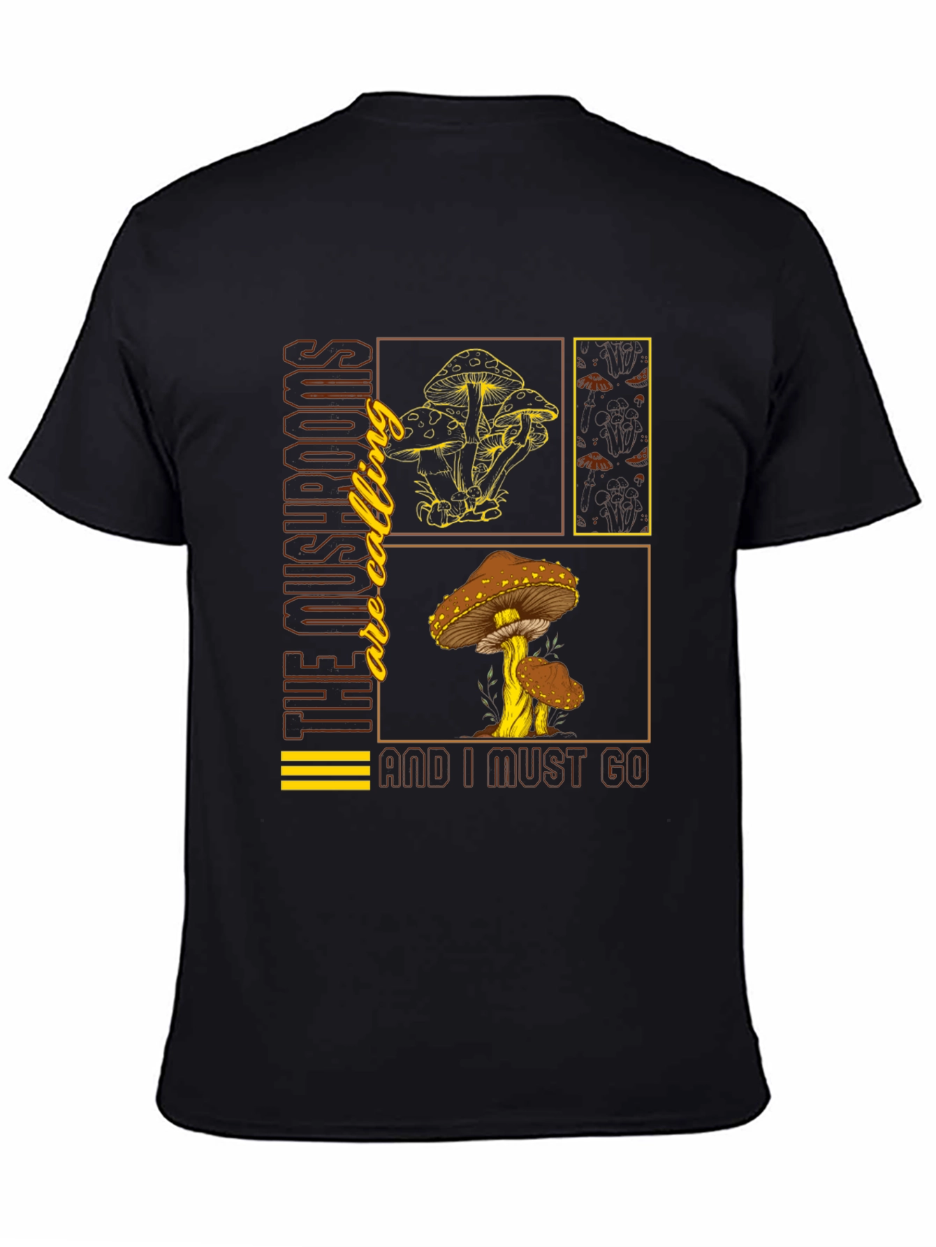 Mushroom Calling Graphic T-Shirt - Nature Lover Tee