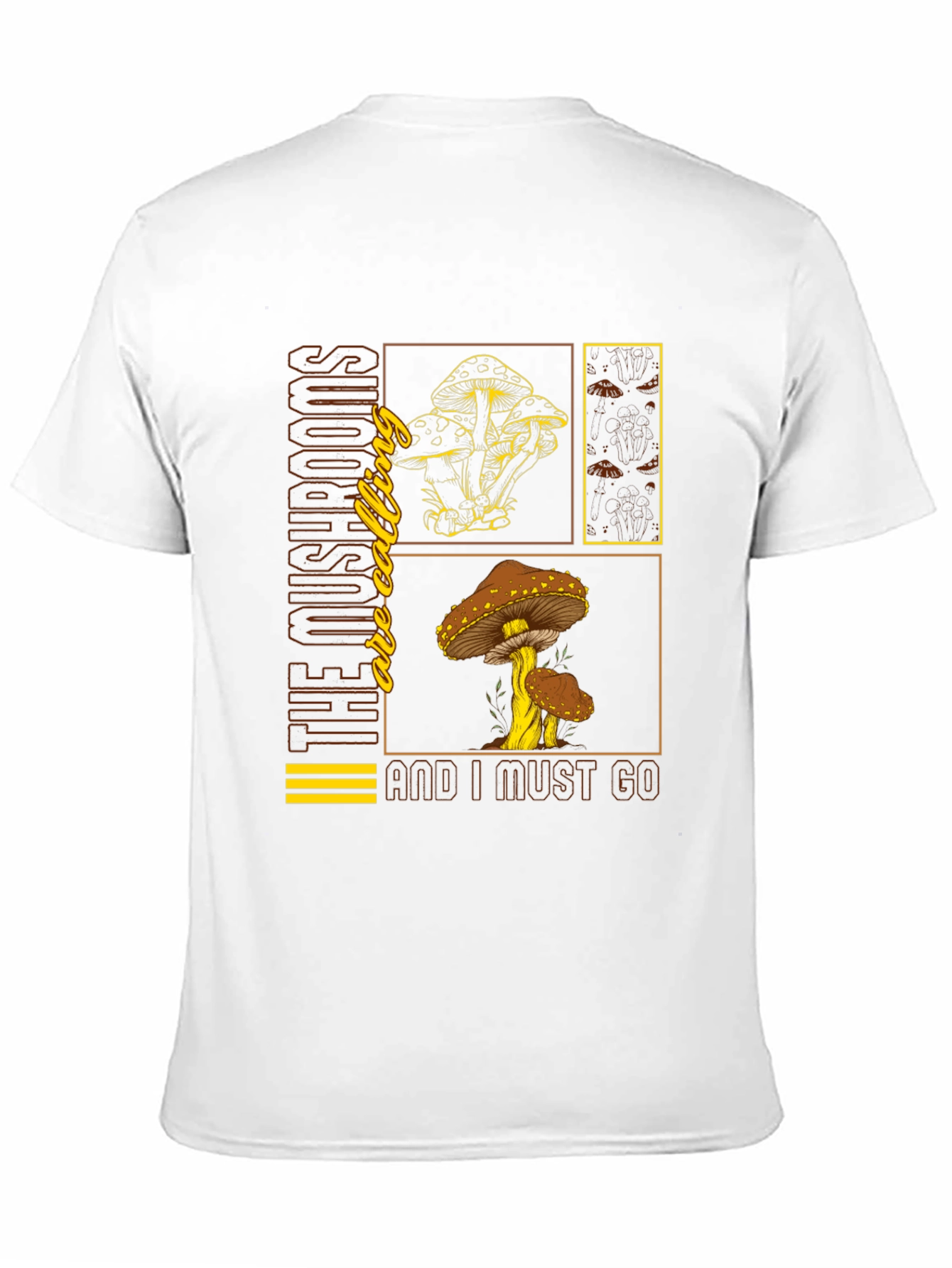 Mushroom Calling Graphic T-Shirt - Nature Lover Tee
