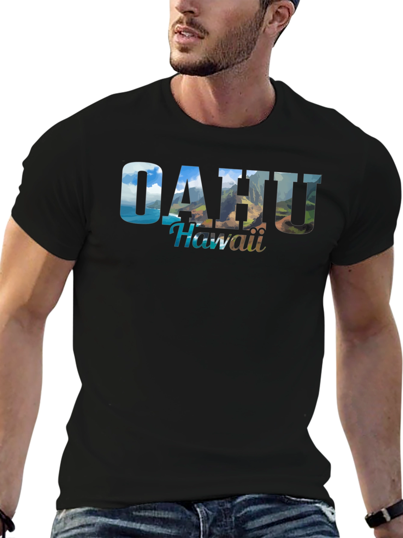 Oahu Hawaii Graphic Tee - Island Adventure Shirt