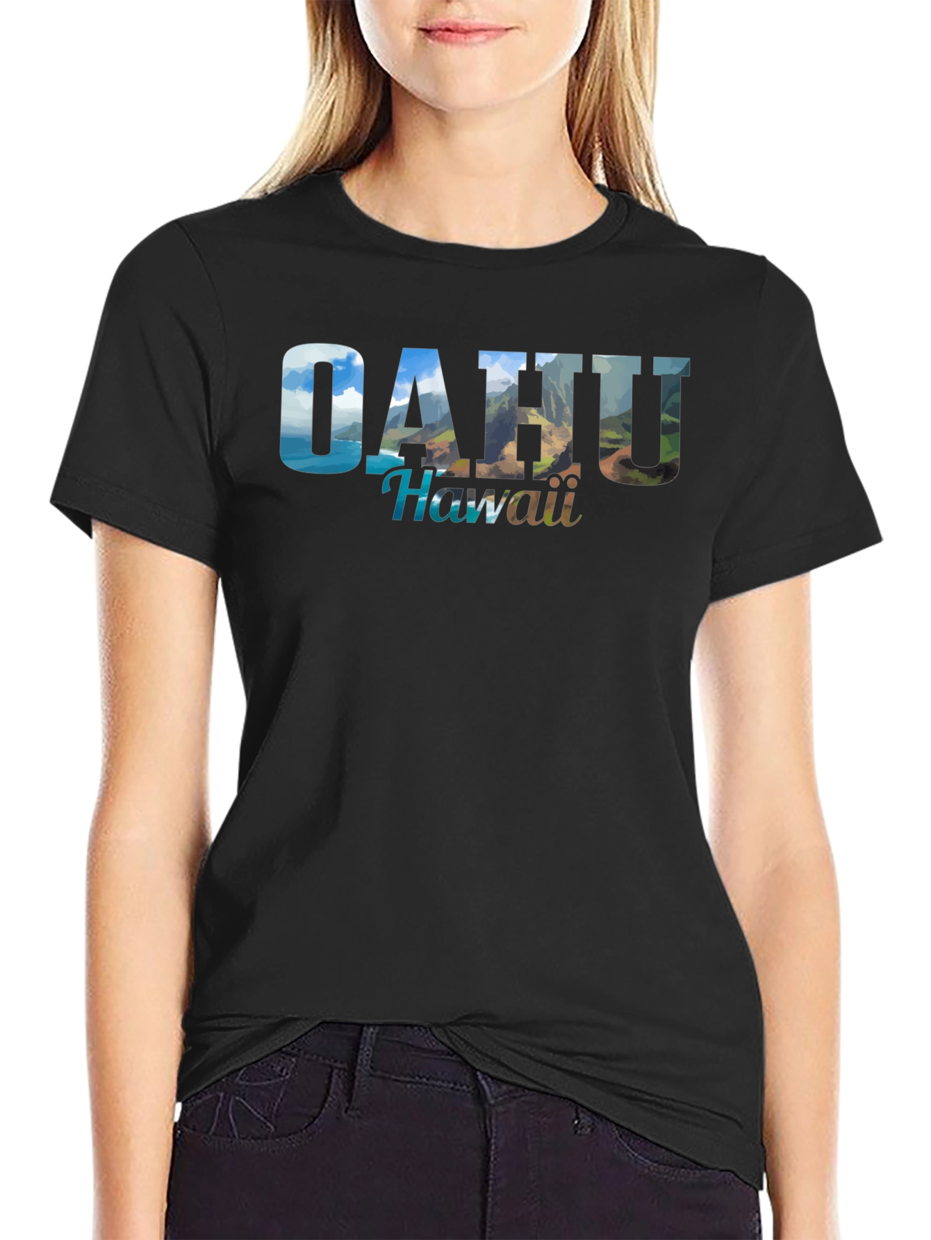 Oahu Hawaii Graphic Tee - Island Adventure Shirt
