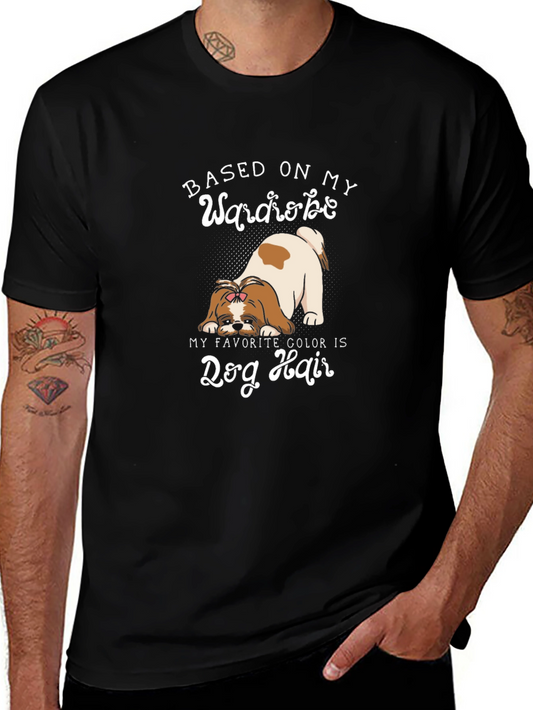 Dog Hair Wardrobe Black T-Shirt