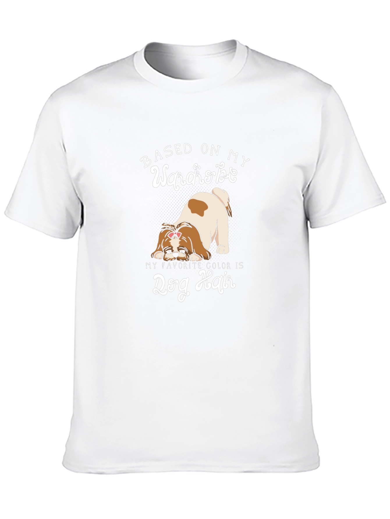 Dog Hair Wardrobe Black T-Shirt