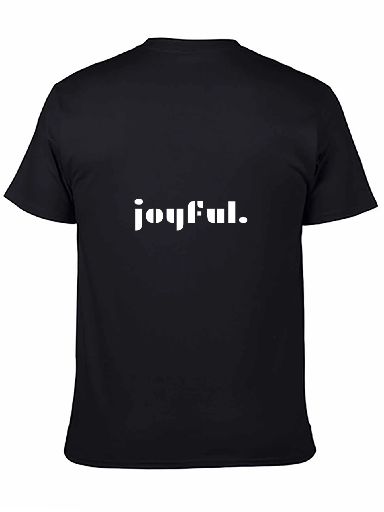 Joyful Graphic Black T-Shirt