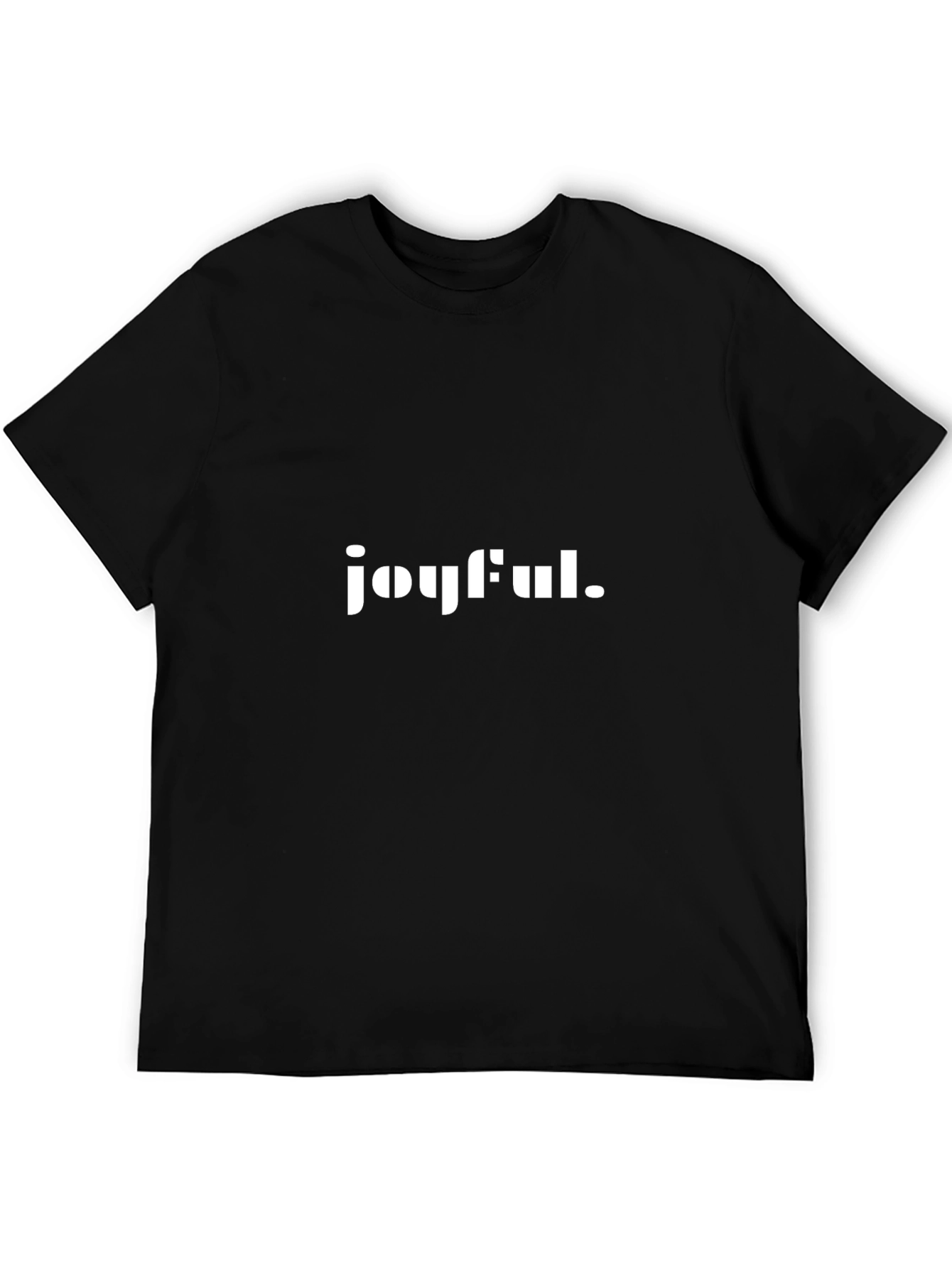 Joyful Graphic Black T-Shirt