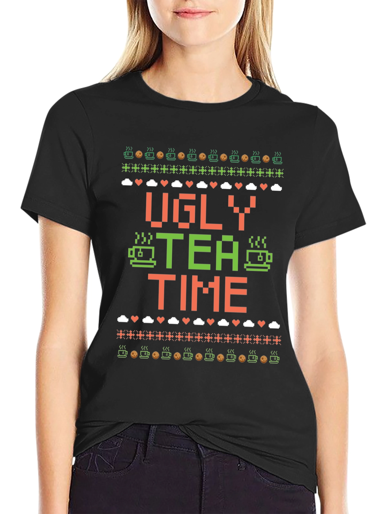 Ugly Tea Time Christmas T-Shirt