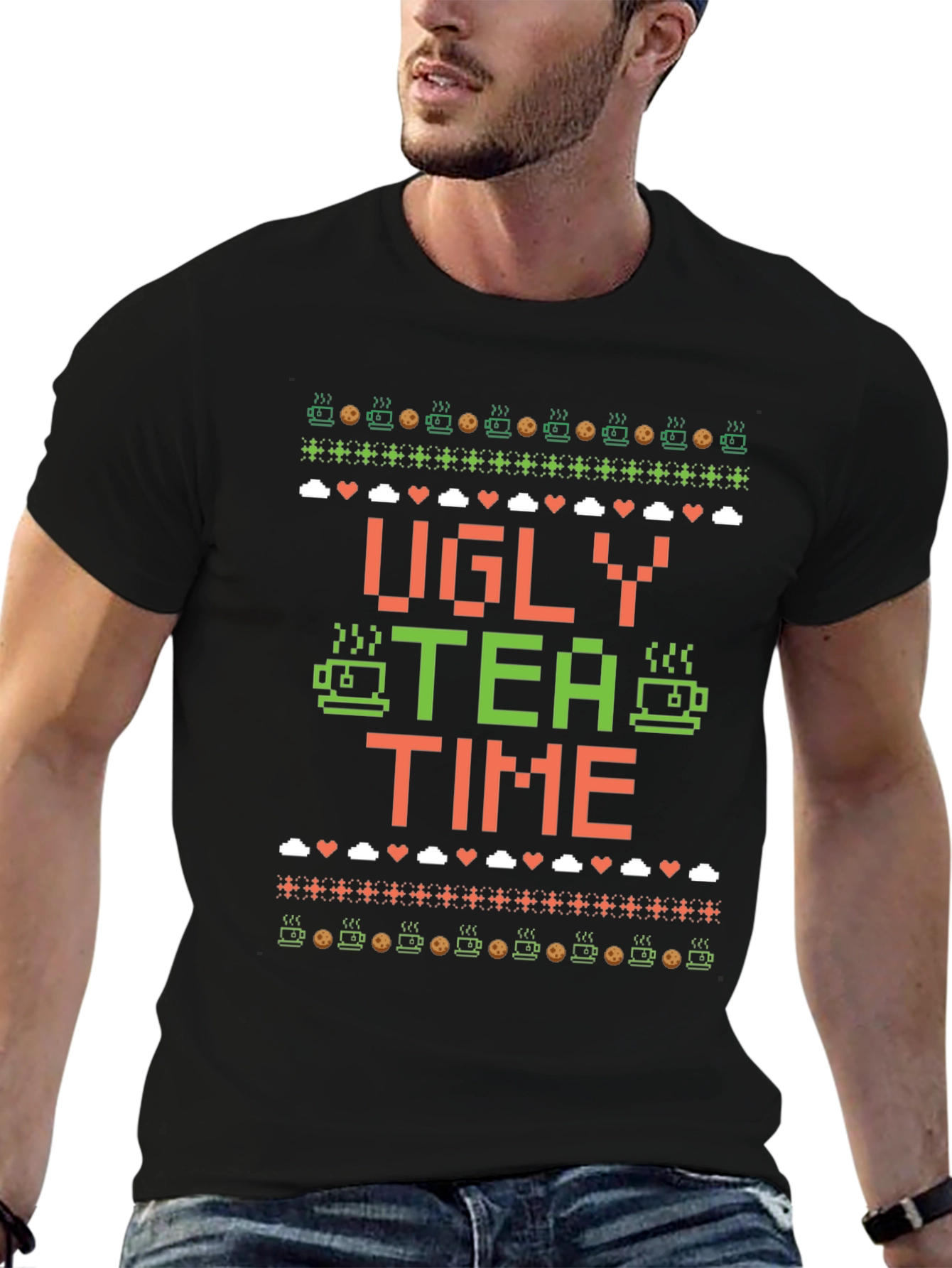 Ugly Tea Time Christmas T-Shirt