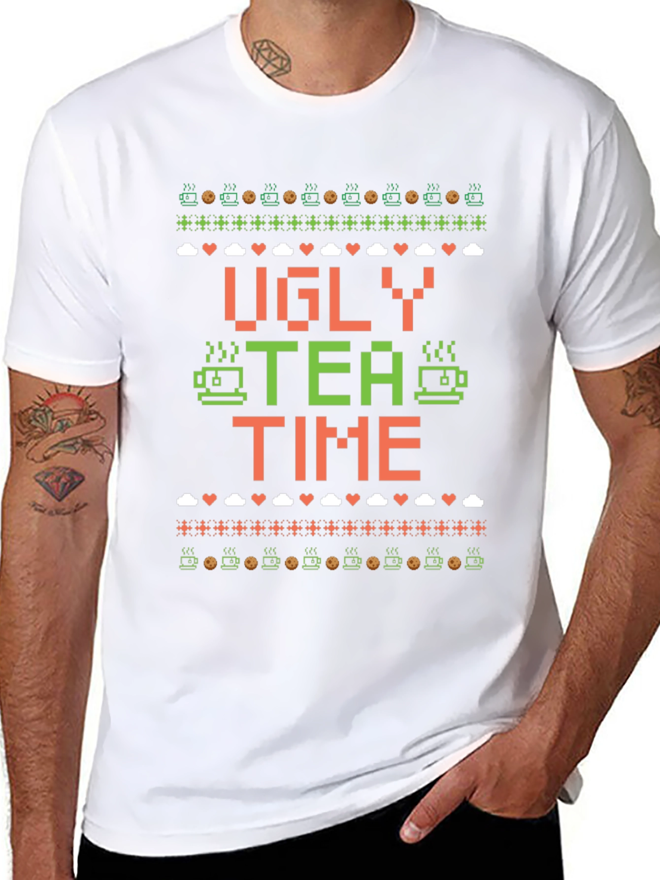 Ugly Tea Time Christmas T-Shirt