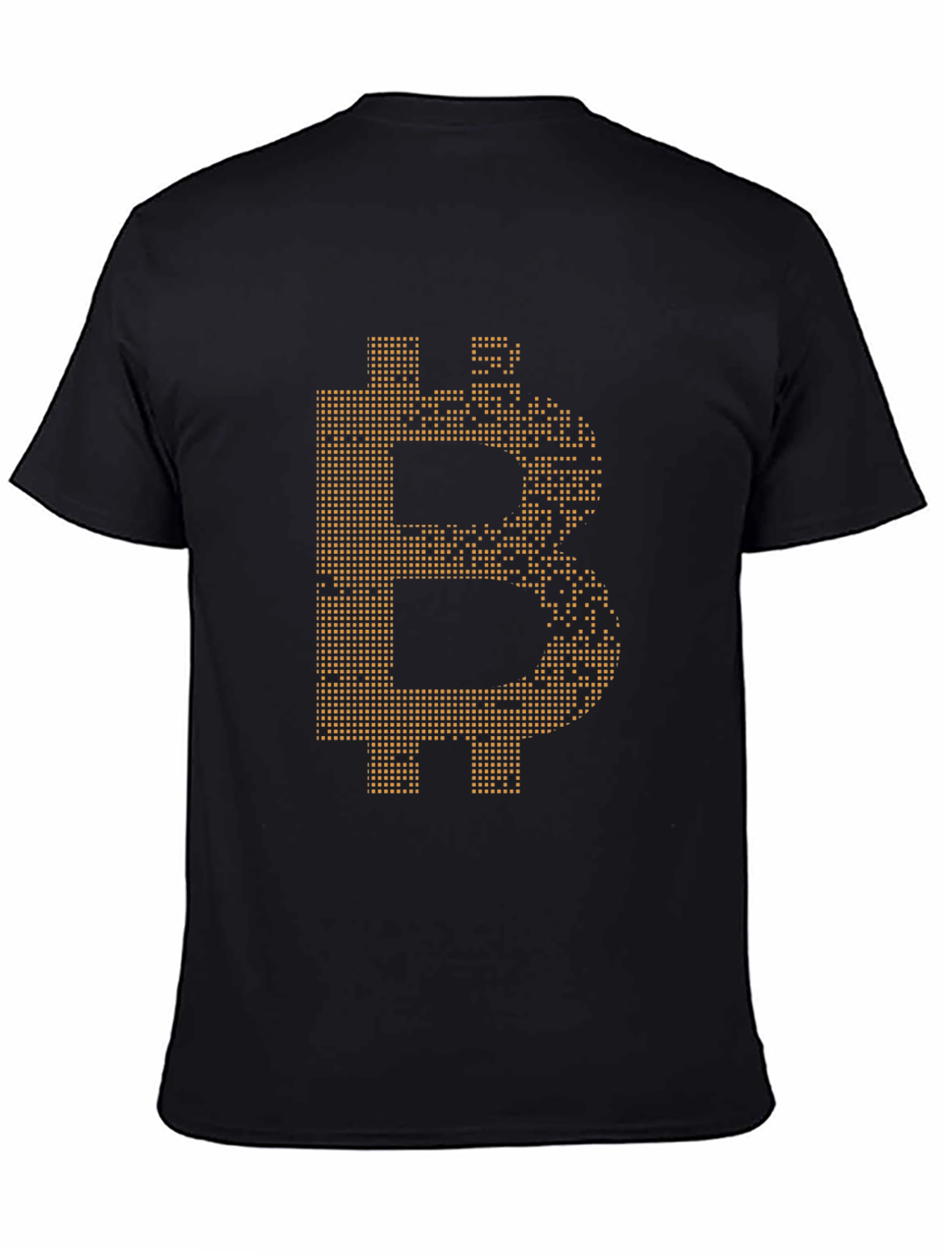 Bitcoin Pixel Art Tee - Crypto Currency Enthusiast Shirt