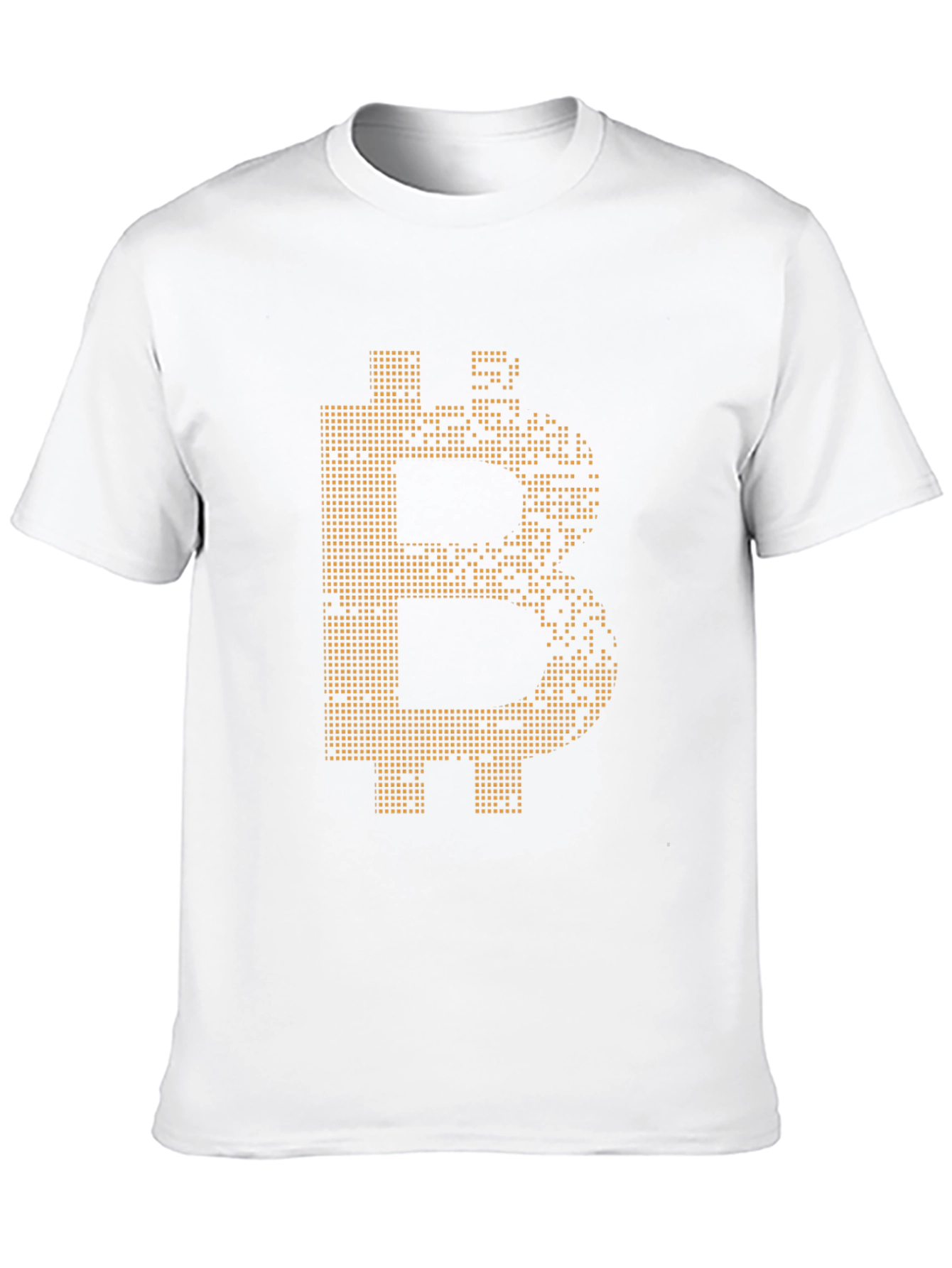 Bitcoin Pixel Art Tee - Crypto Currency Enthusiast Shirt