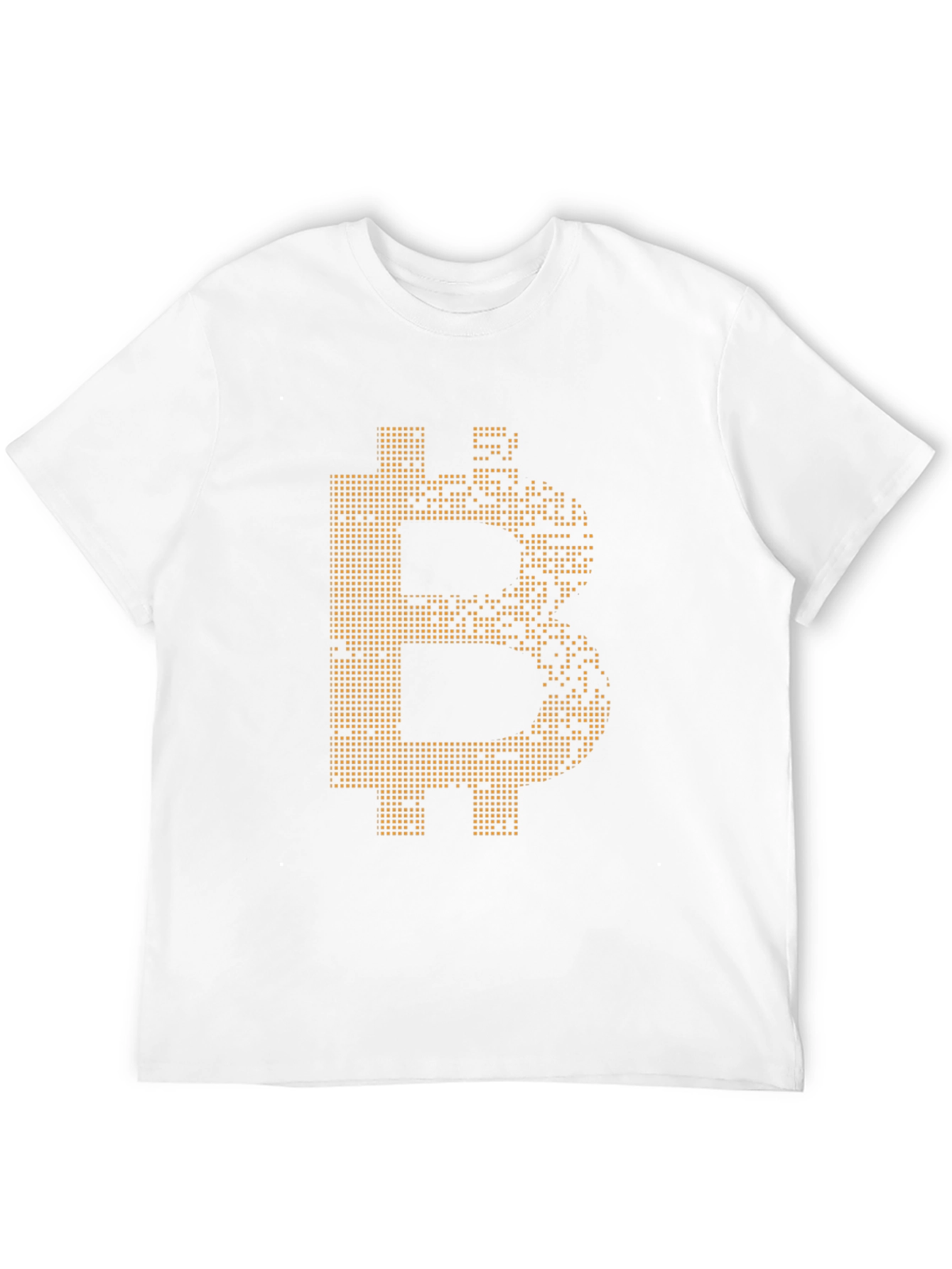 Bitcoin Pixel Art Tee - Crypto Currency Enthusiast Shirt