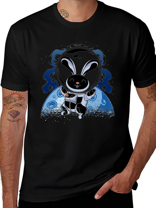 Astronaut Bunny T-Shirt - Space Rabbit Graphic Tee