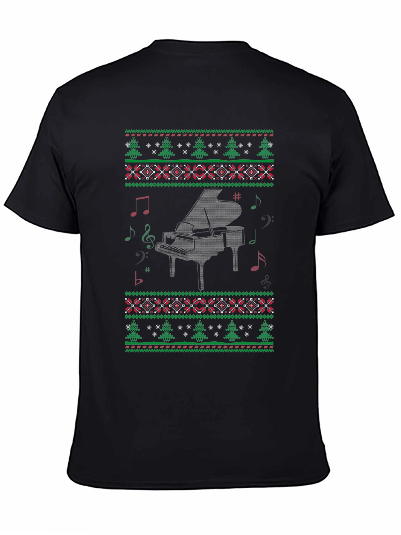 Piano Christmas Sweater T-Shirt