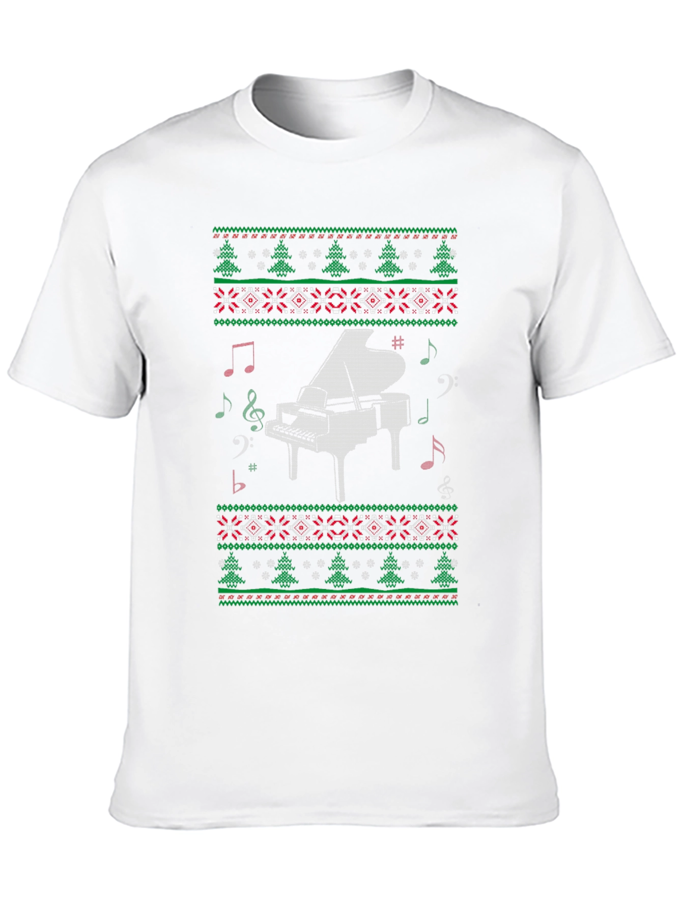Piano Christmas Sweater T-Shirt