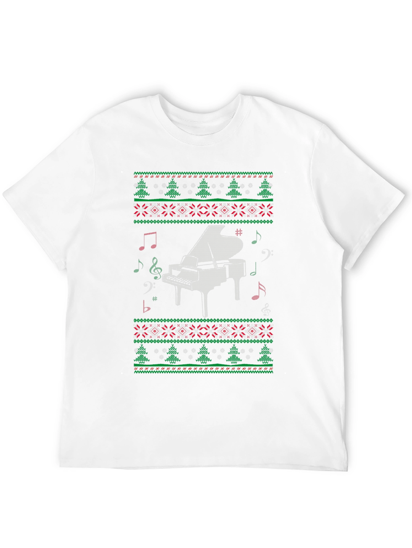 Piano Christmas Sweater T-Shirt