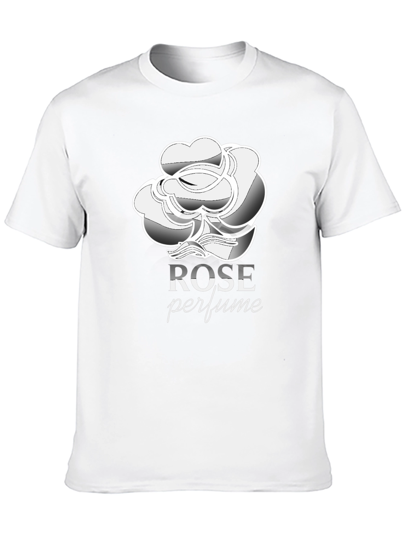 Rose Perfume Black T-Shirt