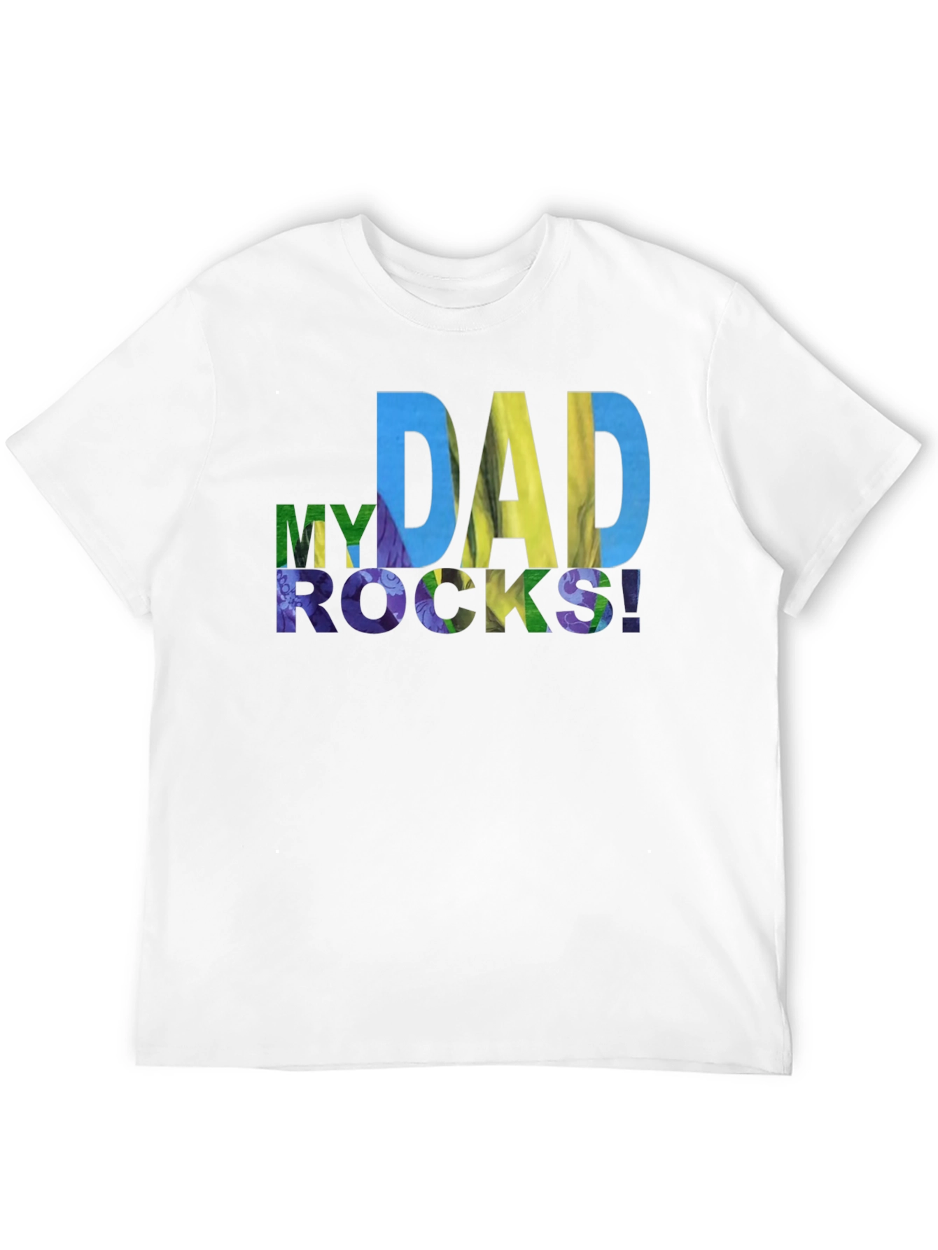 My Dad Rocks! Graphic Tee - Mens Black T-Shirt