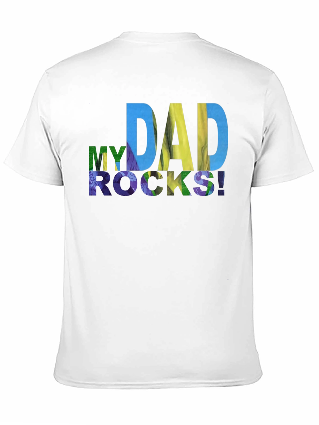 My Dad Rocks! Graphic Tee - Mens Black T-Shirt