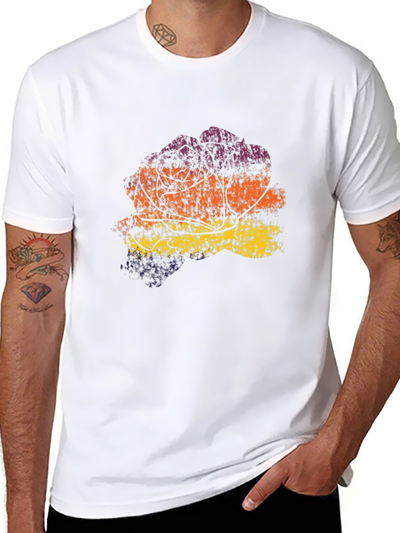 Retro Sunset Tree Graphic Tee