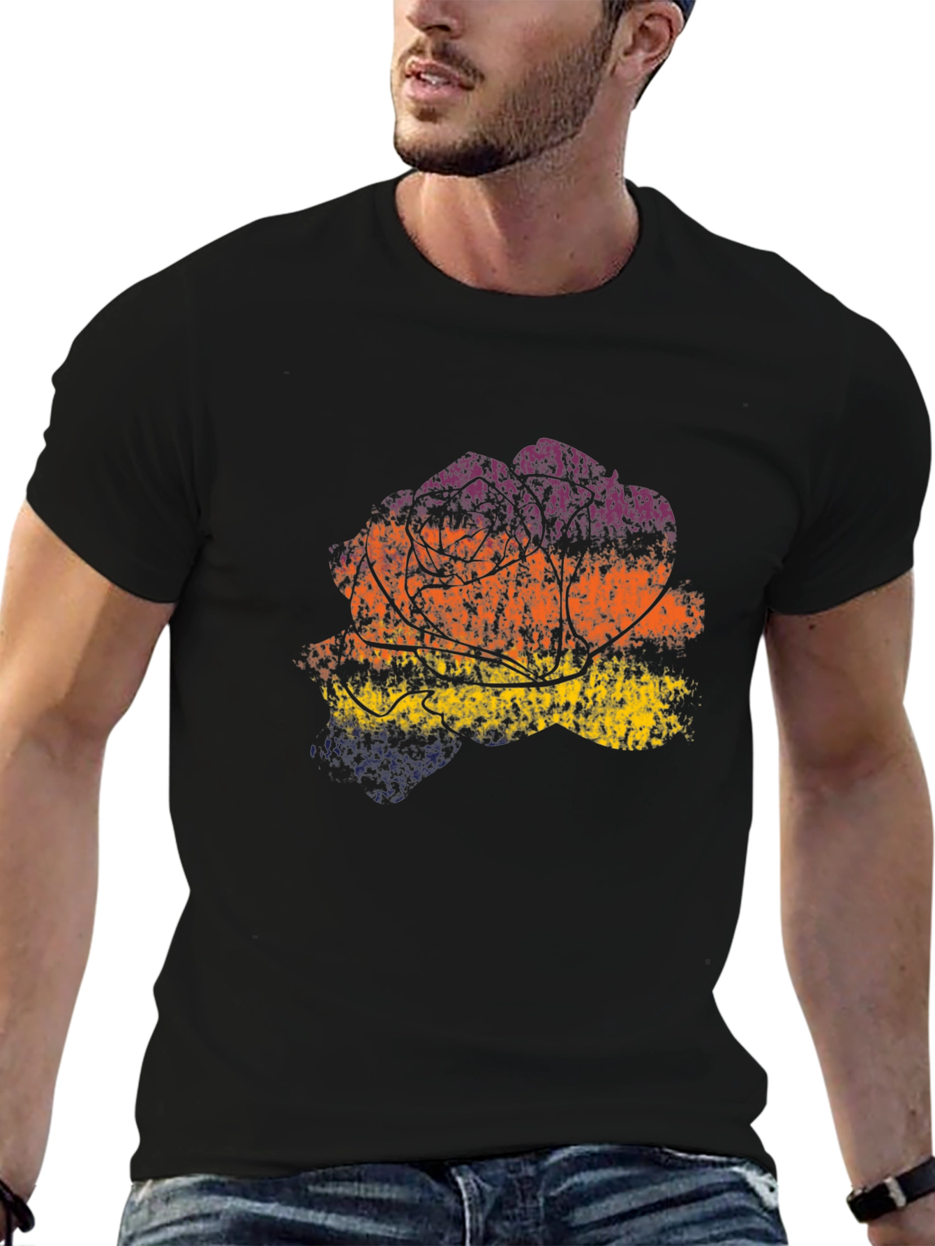 Retro Sunset Tree Graphic Tee