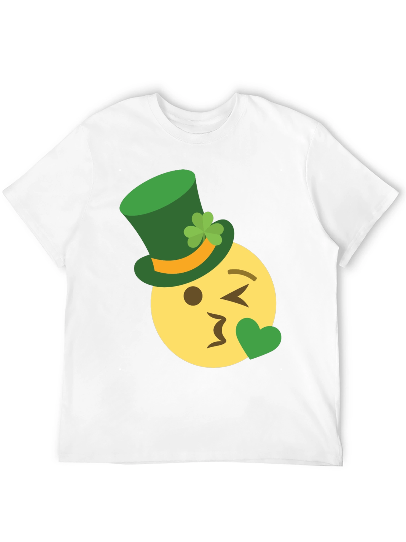 St. Patricks Day Emoji Kiss T-Shirt