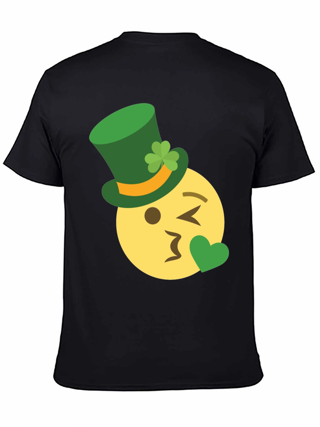 St. Patricks Day Emoji Kiss T-Shirt