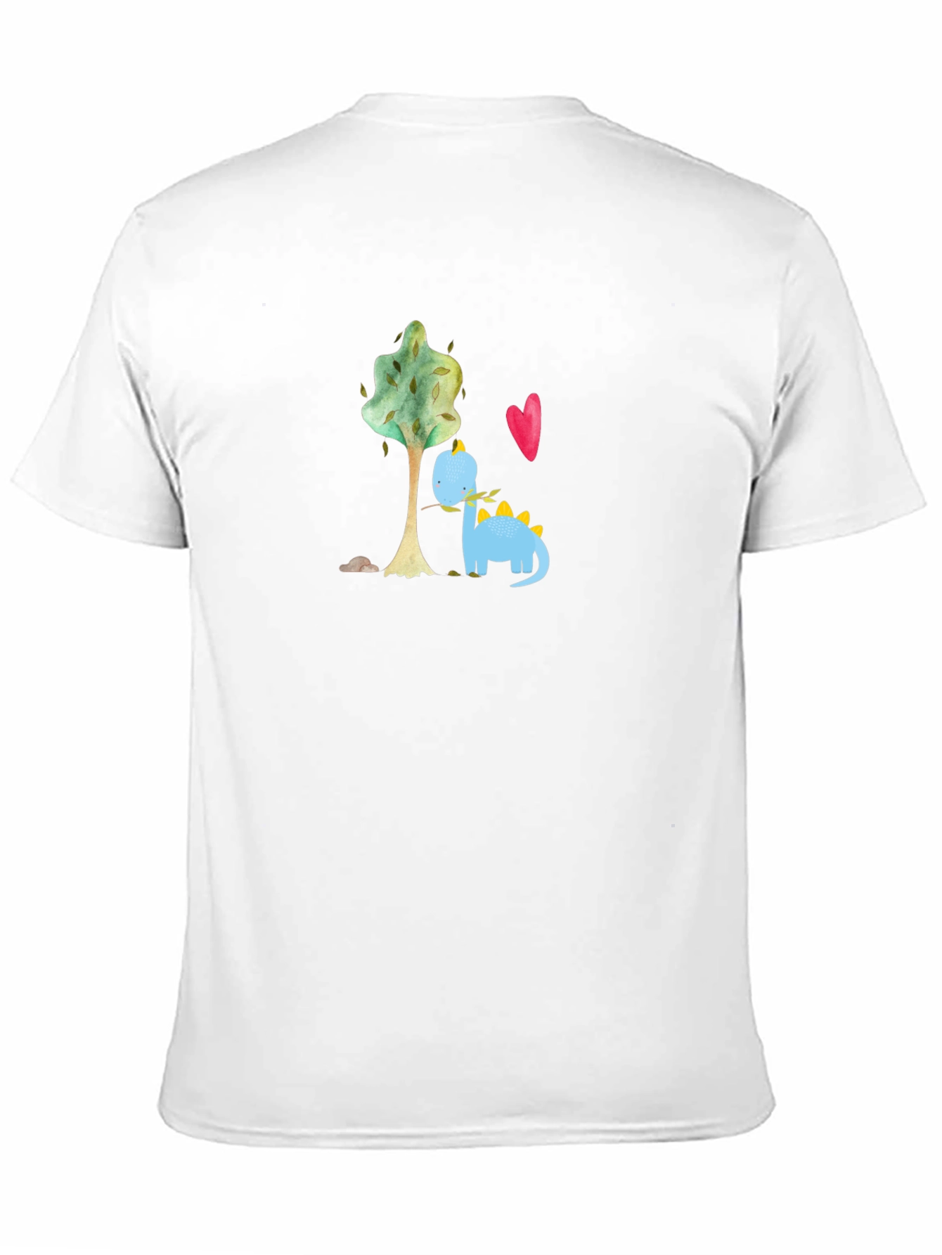 Cute Dino Graphic Tee - Black Cotton T-Shirt