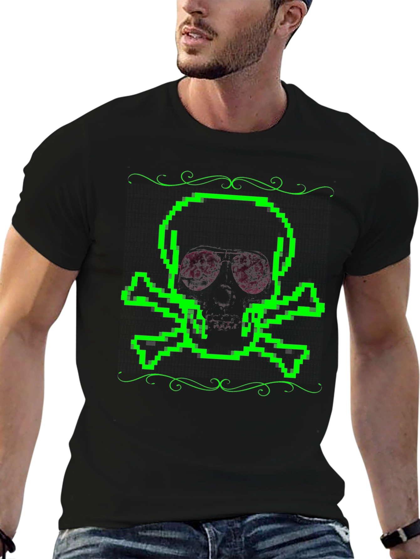 Pixel Skull T-Shirt - Gamer Style
