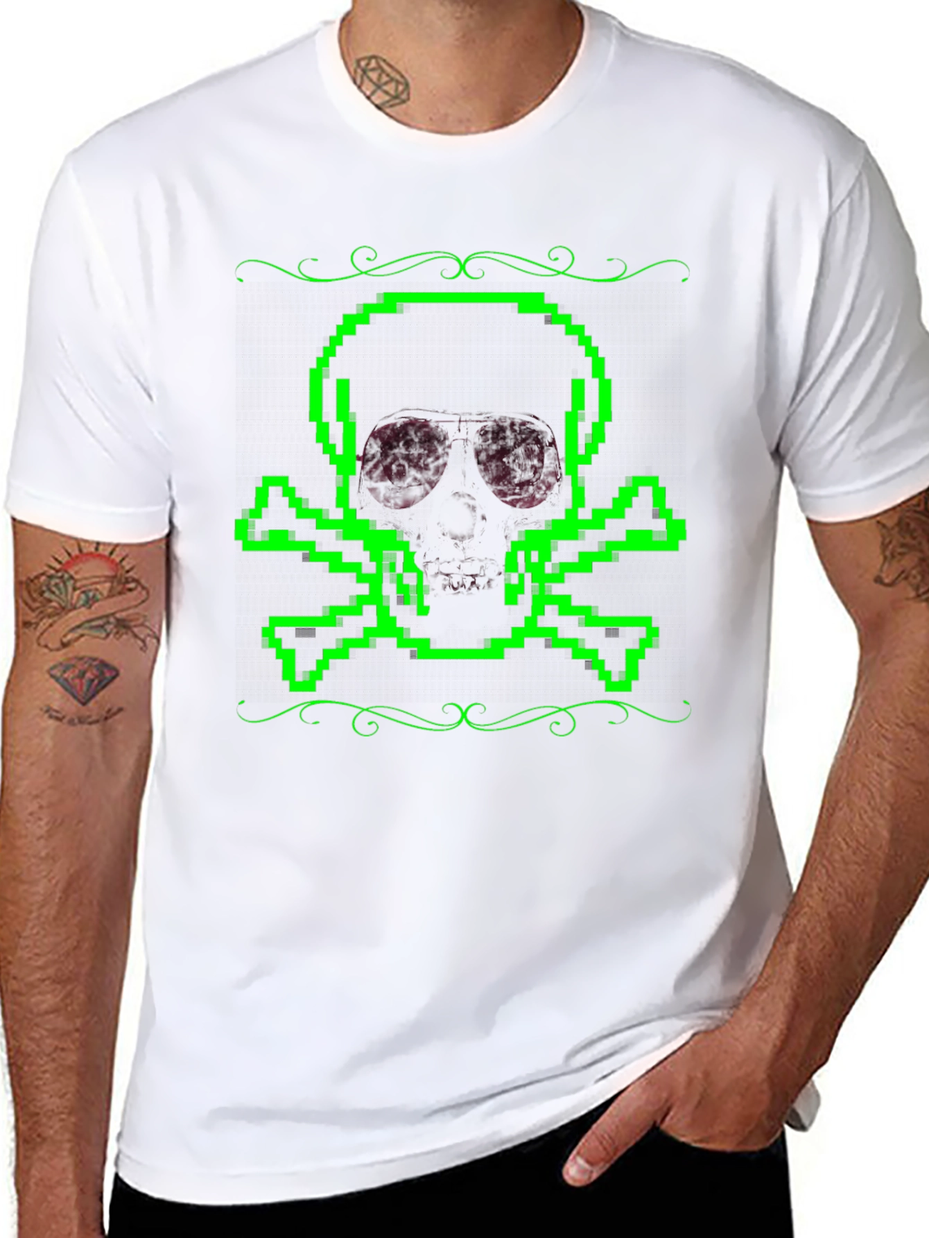 Pixel Skull T-Shirt - Gamer Style