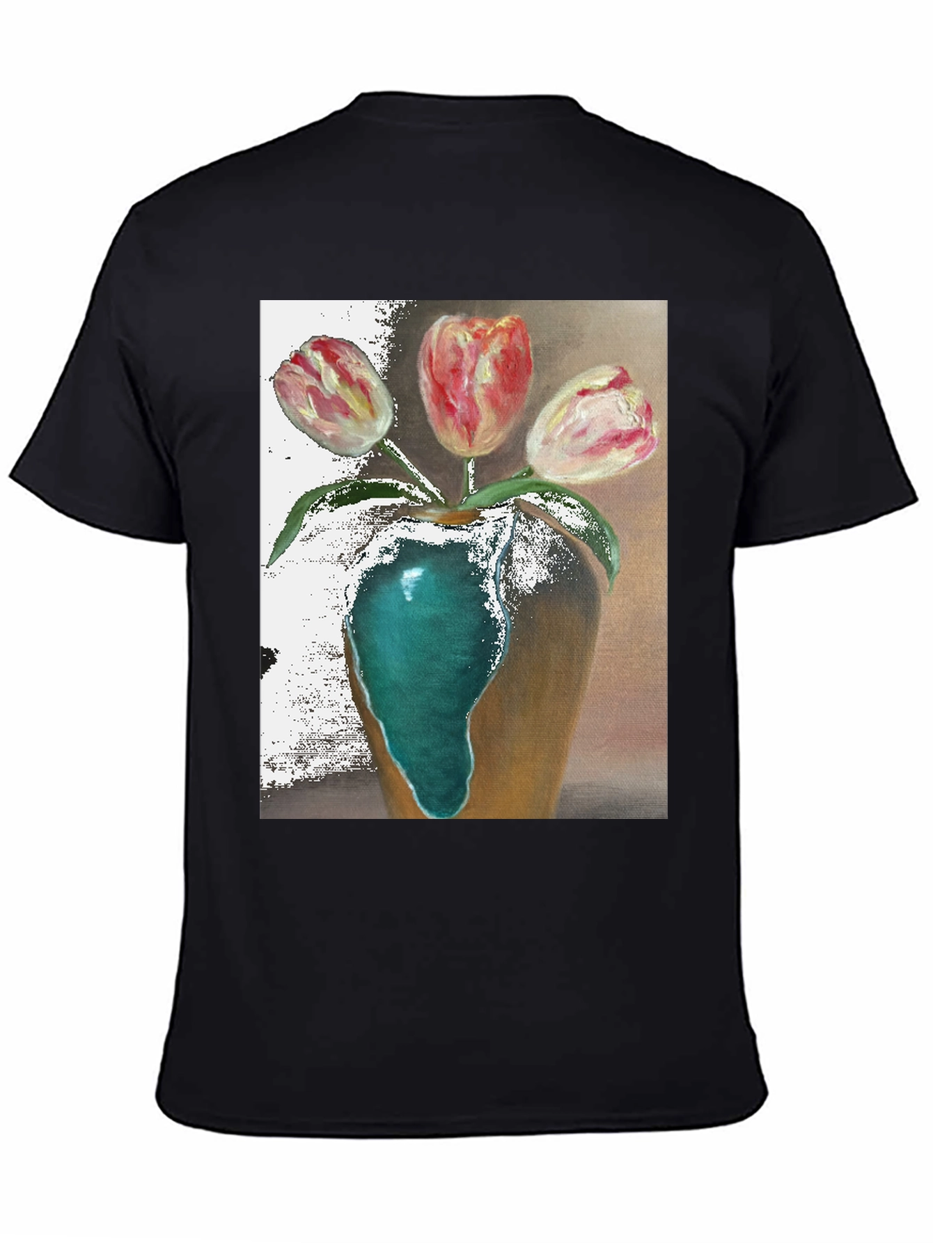 Tulip Vase Graphic Tee - Unique Floral Design
